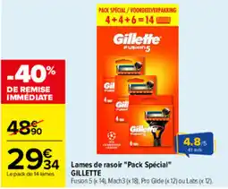 Carrefour GILLETTE Lames de rasoir offre