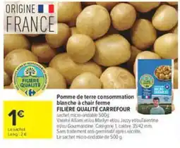 Carrefour FILIÈRE QUALITÉ CARREFOUR Pomme de terre consommation blanche à chair ferme offre