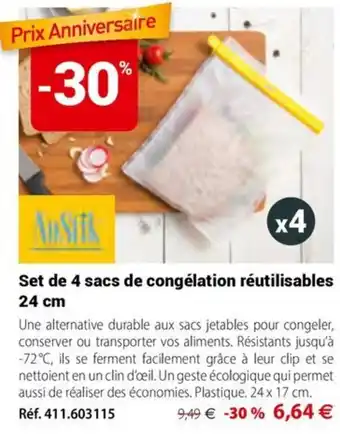 NoStik sacs de congélation réutilisables