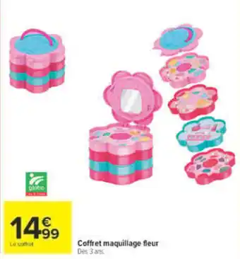 Globe Coffret maquillage fleur