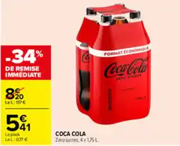 Carrefour Coca-Cola Zéro sucres offre
