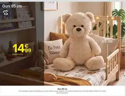 Carrefour SMART & FUN Ours 65 cm offre