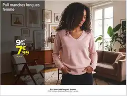 Carrefour Pull manches longues femme offre