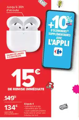 Carrefour Airpods 4 offre