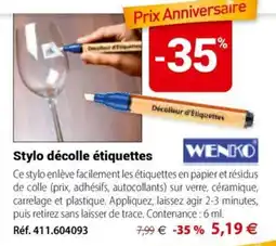 Mathon WENKO Stylo décolle étiquettes offre