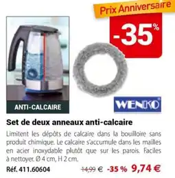 Mathon WENKO Set de deux anneaux anti-calcaire offre
