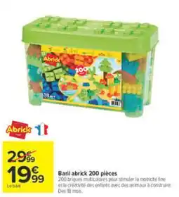 Carrefour Abrick Baril 200 pièces offre
