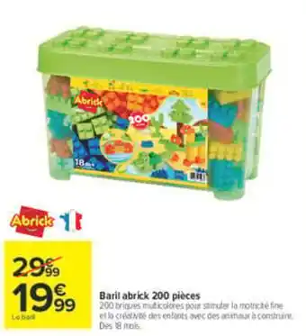 Abrick Baril 200 pièces