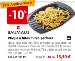 Mathon BAUMALU Plaque à frites micro-perforée offre