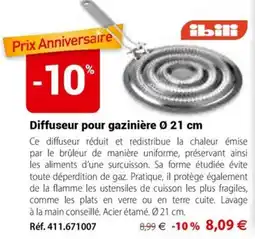 Mathon ibili Diffuseur pour gazinière Ø 21 cm offre