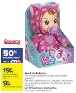 Carrefour Bébé cabrioles offre