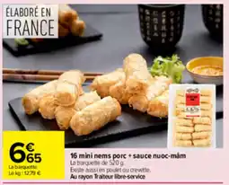 Carrefour Mini nems porc offre