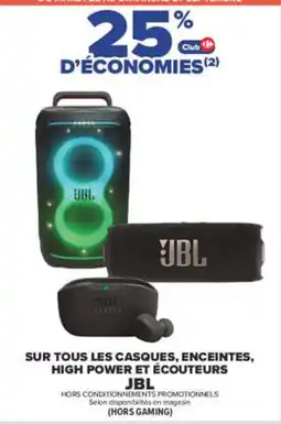 Carrefour Jbl les casques enceintes high power et ecouteurs offre