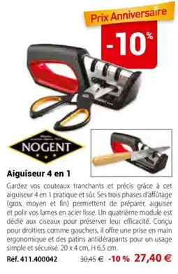 Mathon NOGENT Aiguisseur 4 en 1 offre