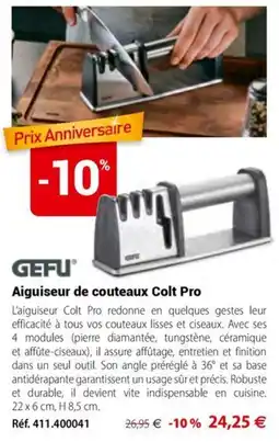 Mathon GEFU Aiguisseur de couteaux Colt Pro offre