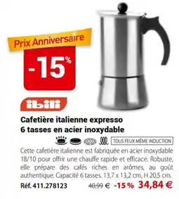 Mathon ibili Cafetière italienne expresso offre