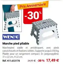 Mathon WENKO Marche pied pliable offre