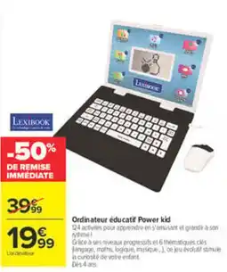 Carrefour LEXIBOOK Ordinateur éducatif Power kid offre