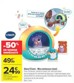 Carrefour Vtech Story'Clock - Ma conteuse réveil offre