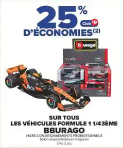 Carrefour Bburago véhicules formule 1 1/43ème offre