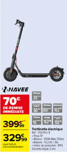 Carrefour NAVEE Trottinette électrique offre