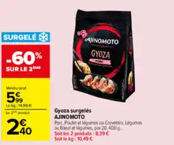 Carrefour AJINOMOTO Gyoza offre