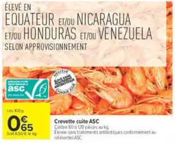 Carrefour Crevette cuite ASC offre