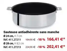 Mathon Sauteuse antiadhérente sans manche offre