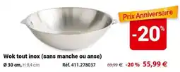 Mathon Wok tout inox offre