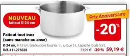 Mathon Faitout tout inox offre