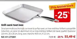 Mathon Grill carré tout inox offre