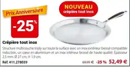 Mathon Crêpière tout inox offre