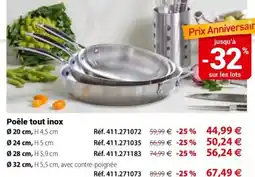 Mathon Poele tout inox offre