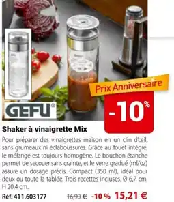 Mathon GEFU Shaker à vinaigrette Mix offre