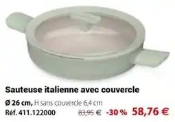 Mathon Sauteuse italienne avec couvercle offre