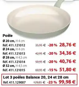 Mathon Balance Poêle offre