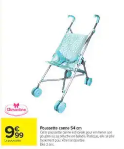 Carrefour Aimantine Poussette canne 54 cm offre