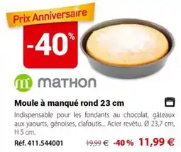 Mathon MATHON Moule à manqué rond offre
