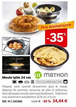 Mathon MATHON Moule tatin 24 cm offre