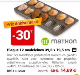 Mathon MATHON Plaque 12 madeleines offre