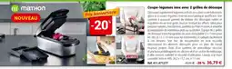 Mathon Coupe-legumes inox avec 2 grilles de decoupe offre
