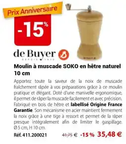 Mathon de Buyer Moulin à muscade SOKO offre