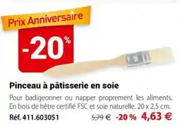 Mathon Pinceau à pâtisserie en soie offre