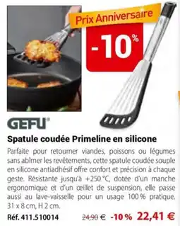 Mathon Gefu spatule coudée primeline en silicone offre