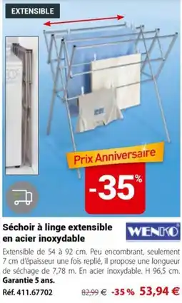 Mathon WENKO Séchoir à linge extensible offre