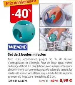 Mathon WENKO Set de 2 boules miracles offre
