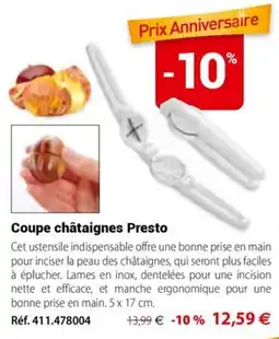 Mathon Presto Coupe châtaignes offre