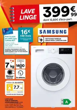 BUT Samsung lave-linge offre