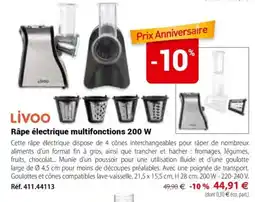 Mathon Livoo râpe électrique multifonctions 200 w offre