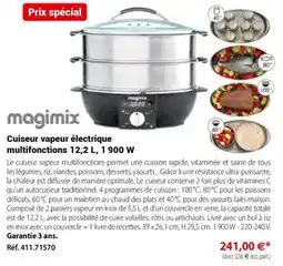 Mathon magimix Cuisseur vapeur électrique multifonctions offre